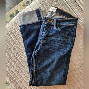 Hudson bacara straight flood cuff low rise jeans women's size 26